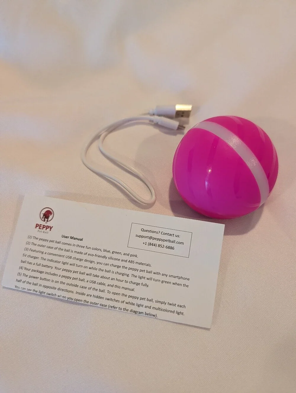 Pink Interactive Wicked Pet Toy Ball